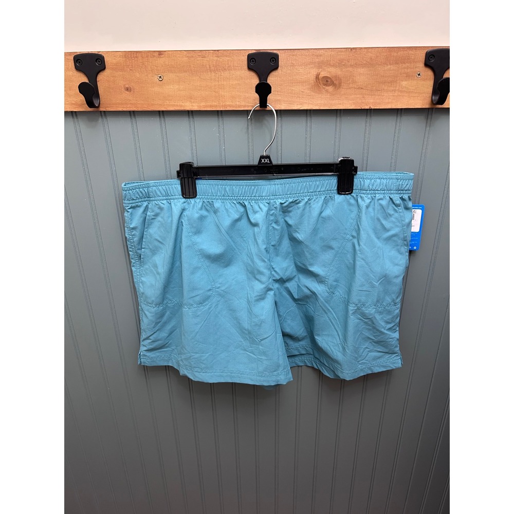 Columbia‎ Sandy River Shorts Womens XXL 5 Inch Inseam Blue Regular Fit